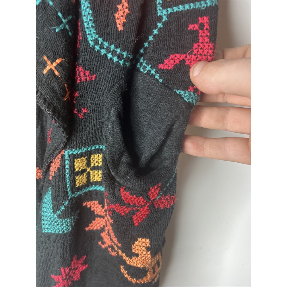 Johnny Was Sweater Kimono Embroidered Floral Cardigan VTG Duster Pockets Sz S - Picture 12 of 16